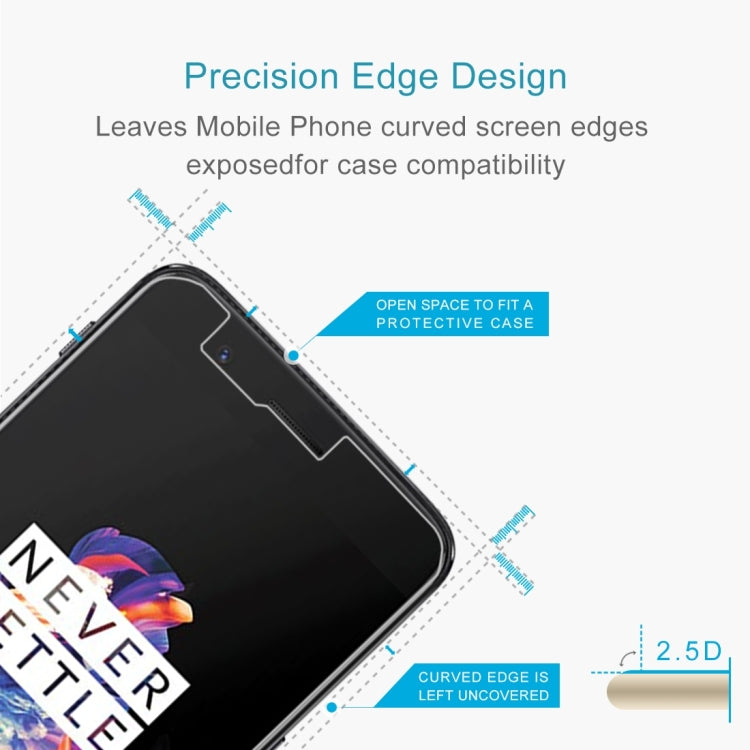 For OnePlus 5 0.3mm 9H Surface Hardness 2.5D Explosion-proof Non-full Screen Tempered Glass Screen Film My Store