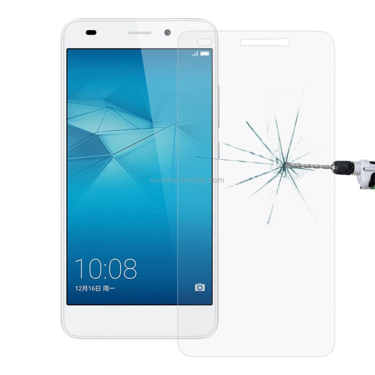 50 PCS for Huawei Honor 5c 0.26mm 9H Surface Hardness Explosion-proof Non-full Screen Tempered Glass Screen Film