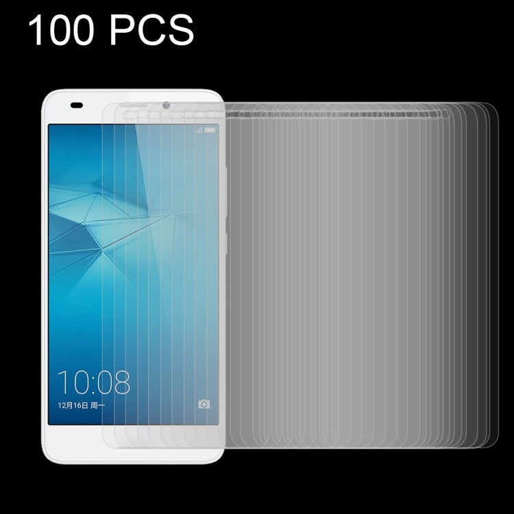 100 PCS for Huawei Honor 5c 0.26mm 9H Surface Hardness Explosion-proof Tempered Glass Screen Film