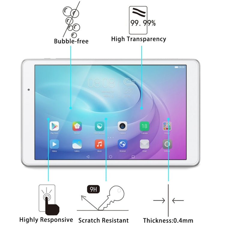 10 inch 0.4mm Universal 9H Surface Hardness Tempered Glass Screen Protector