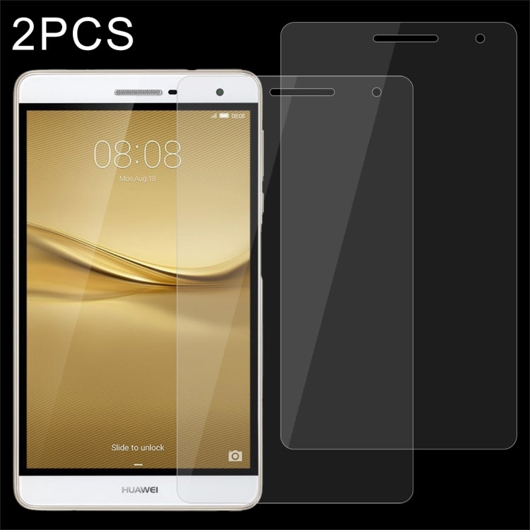 2 PCS for Huawei MediaPad T2 7.0 Pro 0.4mm 9H Surface Hardness Full Screen Tempered Glass Screen Protector-Reluova