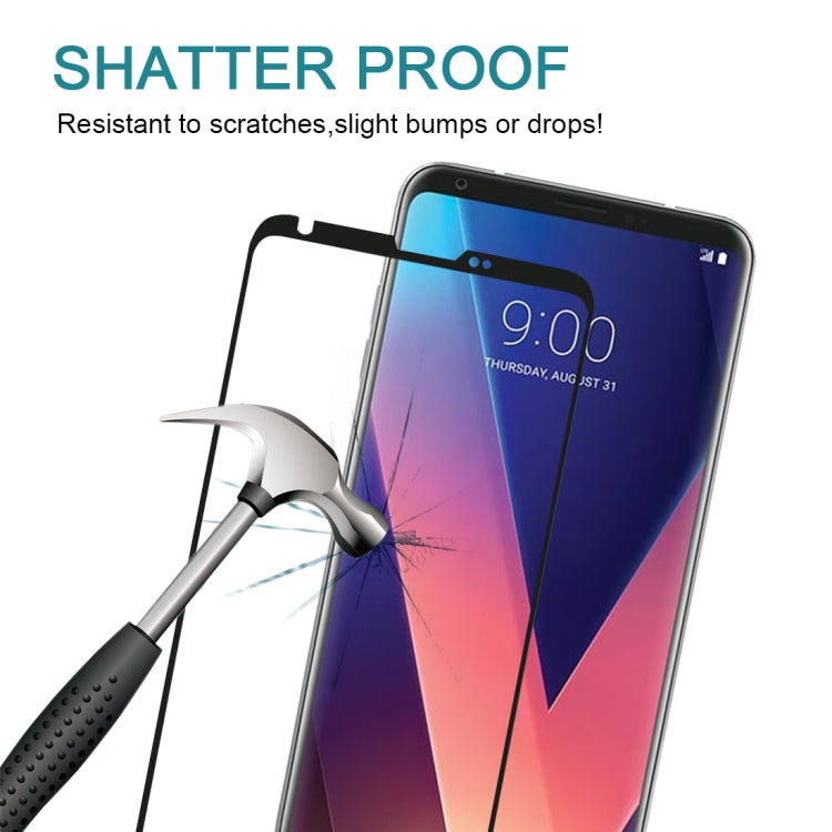 For LG V30 0.26mm 9H Surface Hardness 3D Curved Full Screen Tempered Glass Screen Protector My Store