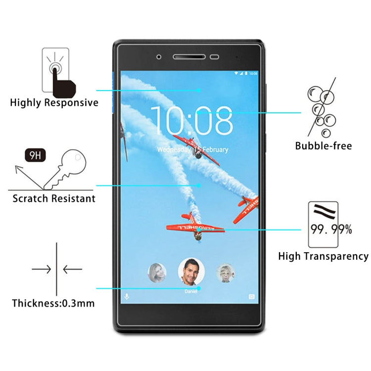 0.3mm 9H Full Screen Tempered Glass Film for Lenovo Tab 7 / Tab 4 TB-7504