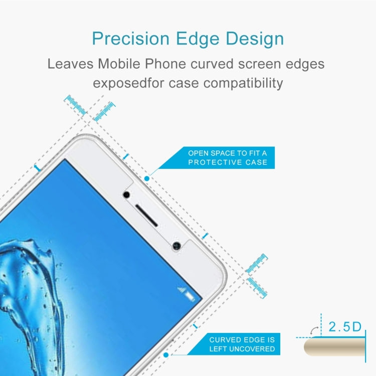 For Huawei Y7 0.3mm 9H Surface Hardness 2.5D Explosion-proof Non-full Screen Tempered Glass Screen Film My Store