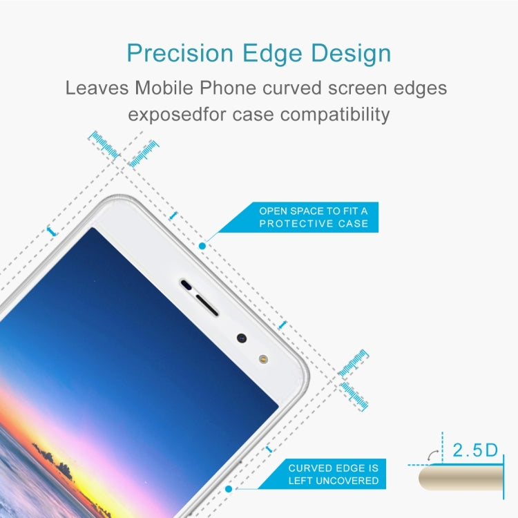 For Huawei Y5 2017 0.3mm 9H Surface Hardness 2.5D Explosion-proof Full Screen Tempered Glass Screen Film My Store