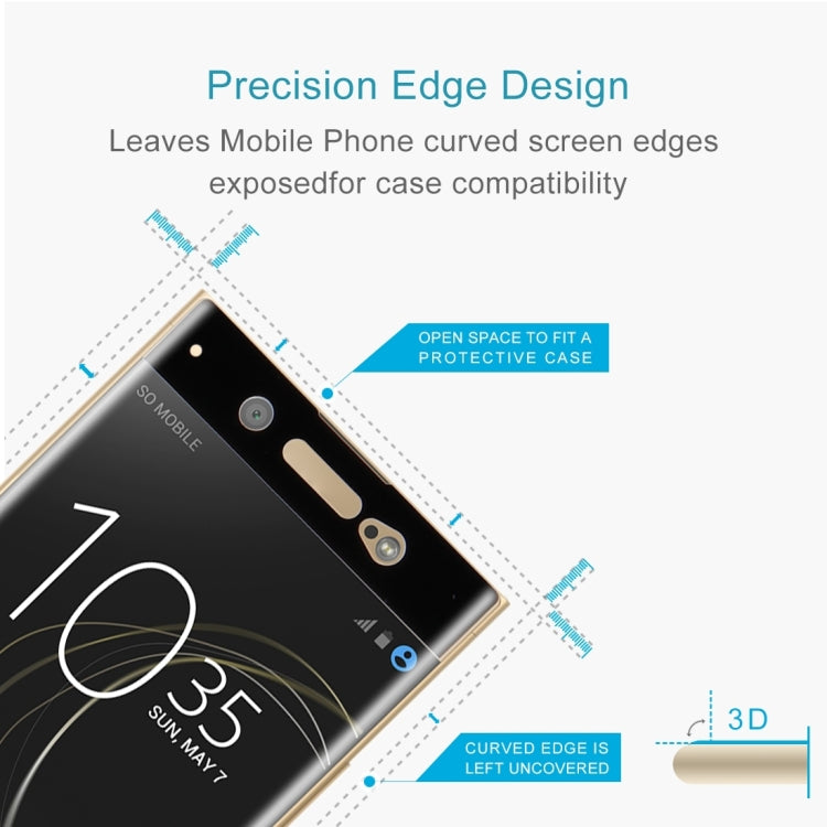 25 PCS For Sony Xperia XA1 Ultra 0.33mm 9H Surface Hardness 3D Curved Full Screen Tempered Glass Screen Protector-Reluova