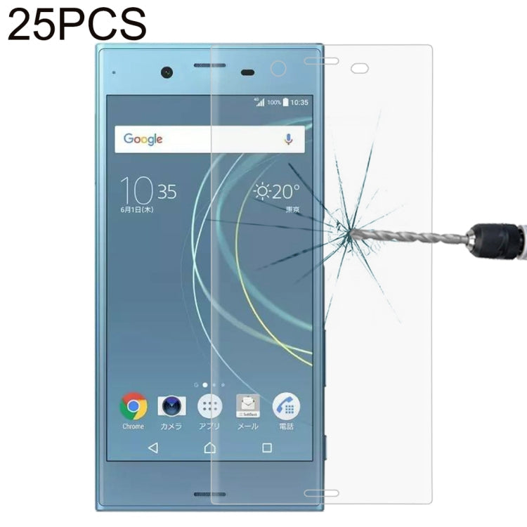 25 PCS For Sony Xperia XZs 0.33mm 9H Surface Hardness 3D Curved Full Screen Tempered Glass Screen Protector-Reluova