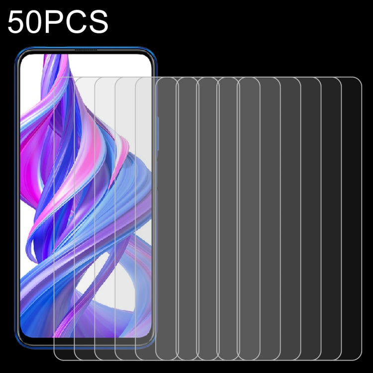 For Huawei Honor 9X 50 PCS 0.26mm 9H 2.5D Tempered Glass Film My Store