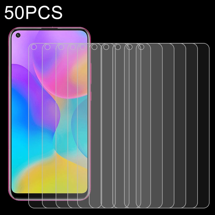 For Huawei Honor Play 3  50 PCS 0.26mm 9H 2.5D Tempered Glass Film My Store