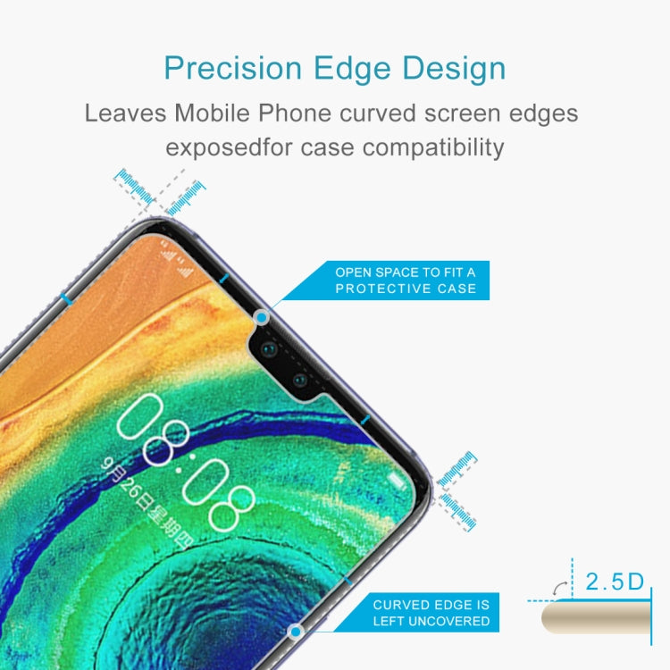 For Huawei Mate 30  50 PCS 0.26mm 9H 2.5D Tempered Glass Film