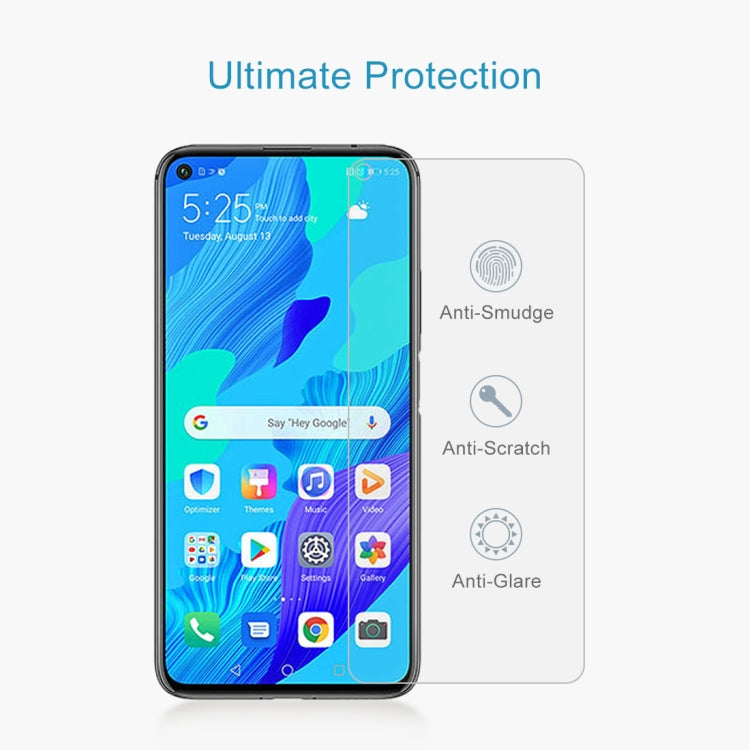 For Huawei Nova 5T 50 PCS 0.26mm 9H 2.5D Tempered Glass Film