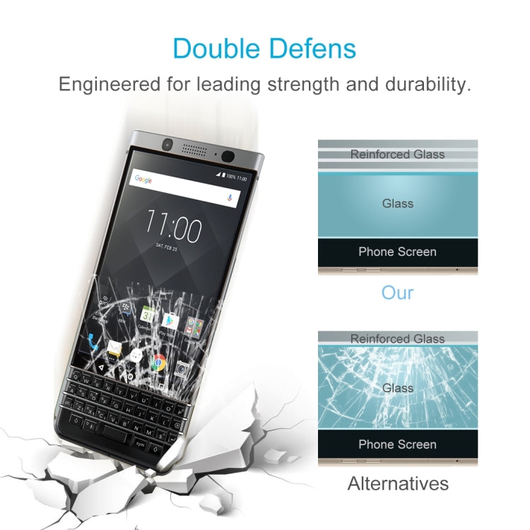 For BlackBerry Keyone 0.3mm 9H Surface Hardness 2.5D Explosion-proof Silk-screen Full Screen Tempered Glass Screen Protector My Store