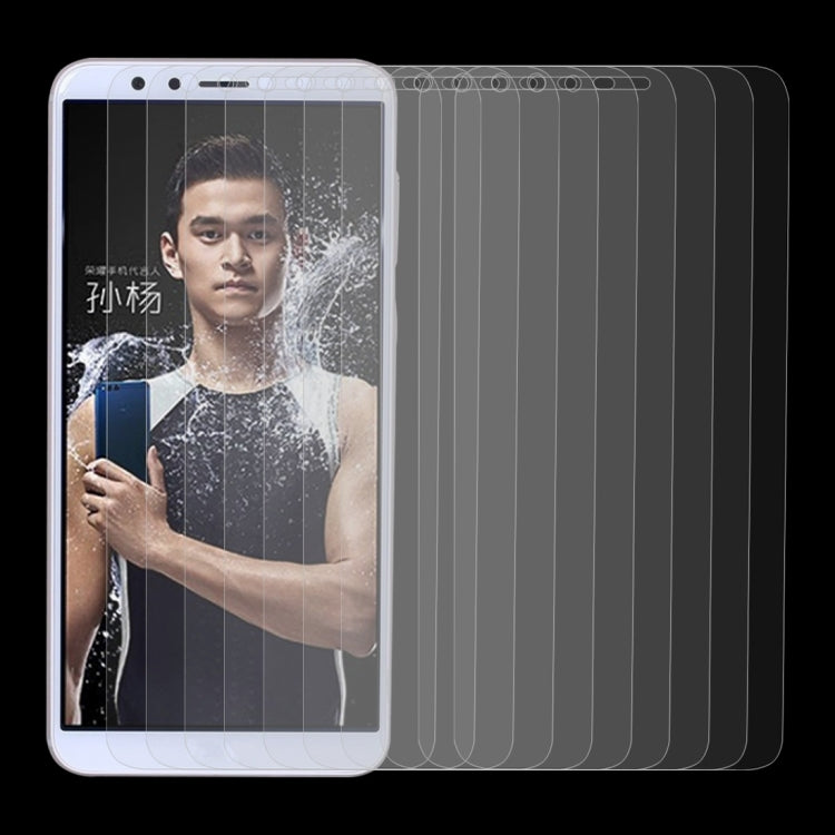 10 PCS for Huawei Honor Play 7X 0.26mm 9H Surface Hardness 2.5D Explosion-proof Tempered Glass Screen Film