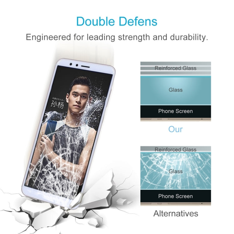 100 PCS for Huawei Honor Play 7X 0.26mm 9H Surface Hardness 2.5D Explosion-proof Tempered Glass Screen Film