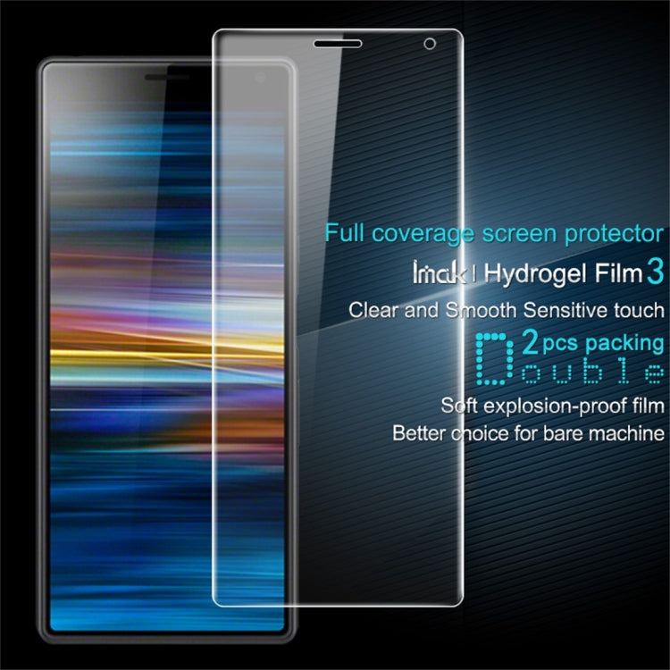 2 PCS IMAK 0.15mm Curved Full Screen Protector Hydrogel Film Front Protector for Sony Xperia 10-Reluova