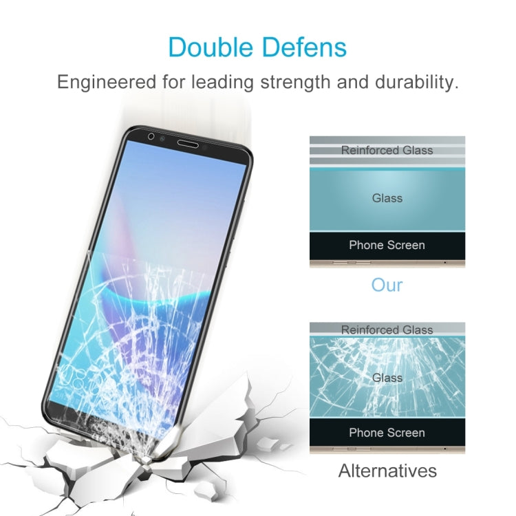 2 PCS 0.26mm 9H 2.5D Tempered Glass Film for Huawei Enjoy 8 / Honor 7C-Reluova