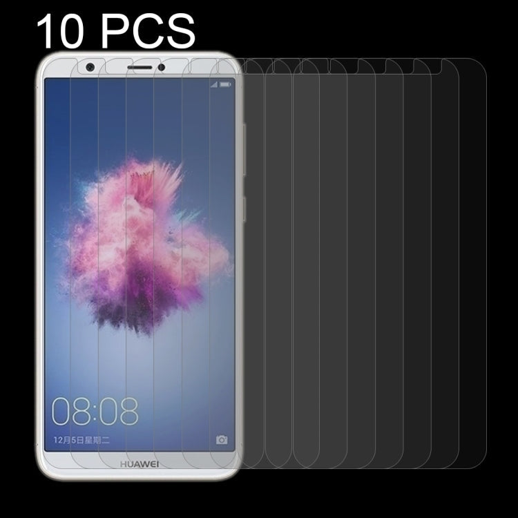 10 PCS for Huawei P smart / Enjoy 7S 0.26mm 9H Surface Hardness 2.5D Curved Tempered Glass Screen Protector Film