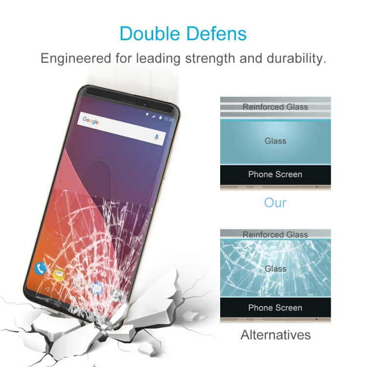 For Wiko View 0.26mm 9H Surface Hardness 2.5D Curved Edge Tempered Glass Front Screen Protector