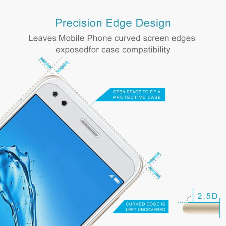 10 PCS for Huawei Y6 Pro (2017) 0.26mm 9H Surface Hardness 2.5D Curved Edge Tempered Glass Screen Protector