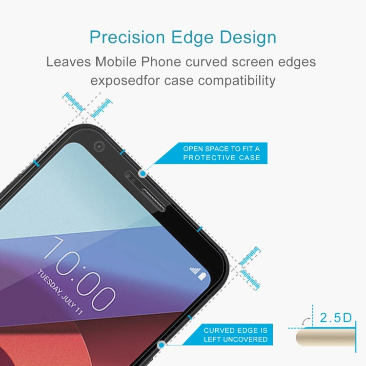 For LG Q6+ 0.26mm 9H Surface Hardness 2.5D Curved Edge Tempered Glass Screen Protector My Store