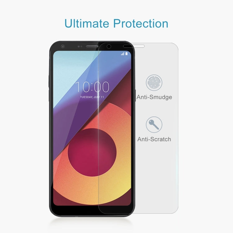 For LG Q6+ 0.26mm 9H Surface Hardness 2.5D Curved Edge Tempered Glass Screen Protector My Store