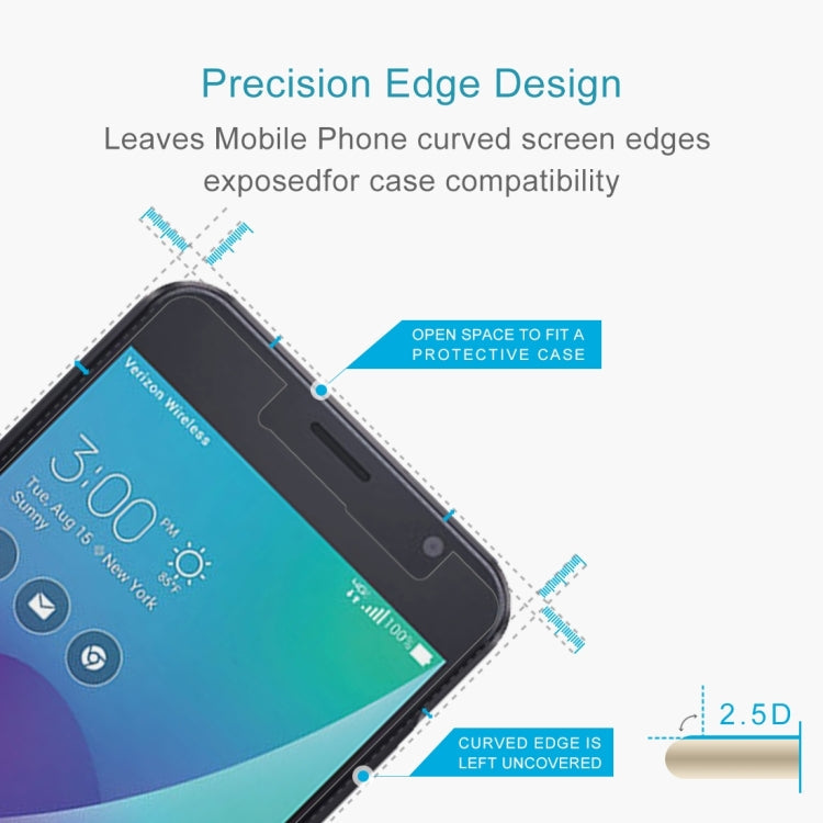 1 PCS Asus ZenFone V V520KL 0.26mm 9H Surface Hardness 2.5D Curved Edge Tempered Glass Screen Protector