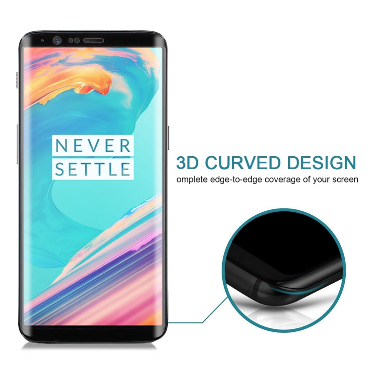 For OnePlus 5T 3D Curved Edge 9H Hardness HD Tempered Glass Screen Protector My Store