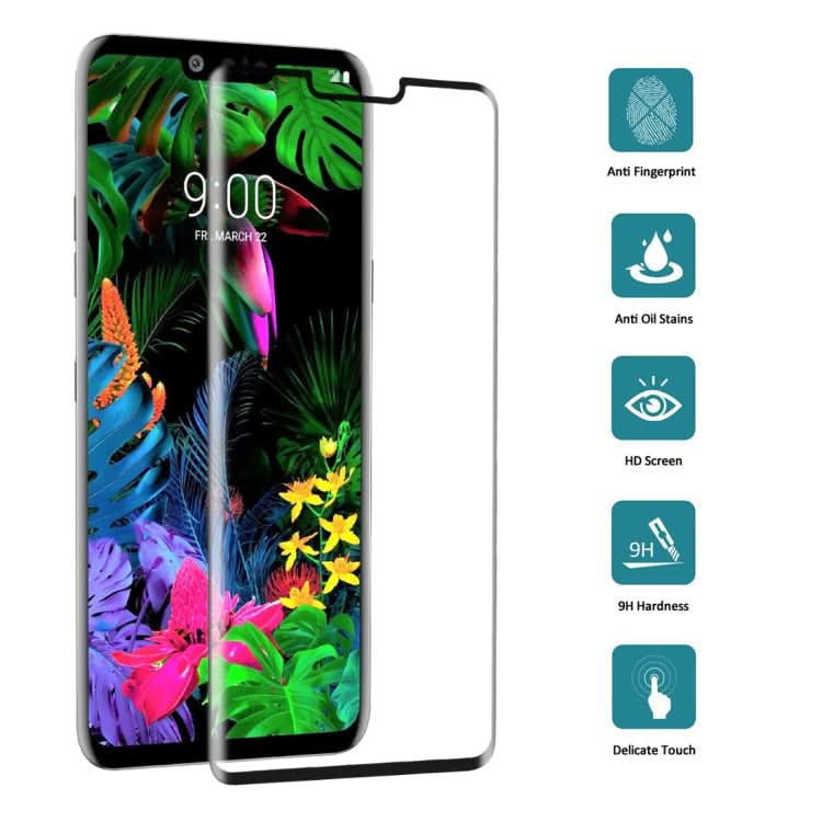 25 PCS 9H 3D Full Screen Tempered Glass Film for LG G8 ThinQ-Reluova