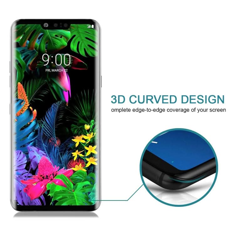 25 PCS 9H 3D Full Screen Tempered Glass Film for LG G8 ThinQ-Reluova