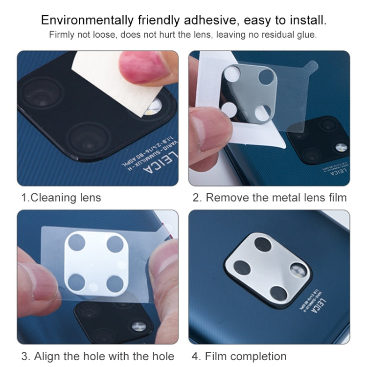 10D Full Coverage Mobile Phone Metal Rear Camera Lens Protection Ring Cover for Huawei Mate 20 Pro