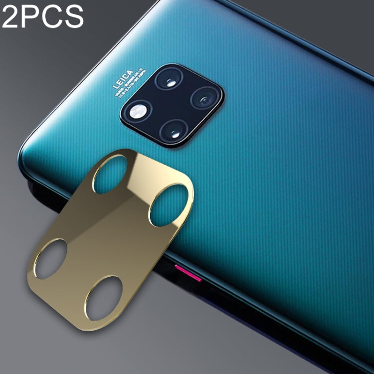 2 PCS 10D Full Coverage Mobile Phone Metal Rear Camera Lens Protection Ring Cover for Huawei Mate 20 Pro-Reluova