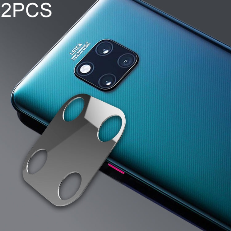 2 PCS 10D Full Coverage Mobile Phone Metal Rear Camera Lens Protection Ring Cover for Huawei Mate 20 Pro-Reluova