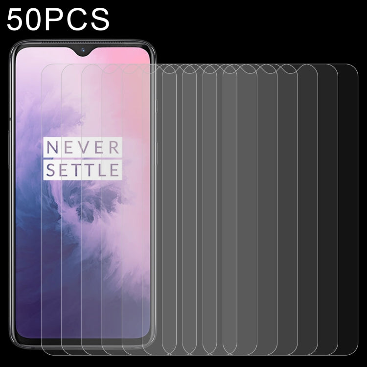 50 PCS 0.26mm 9H 2.5D Tempered Glass Film for OnePlus 7 My Store