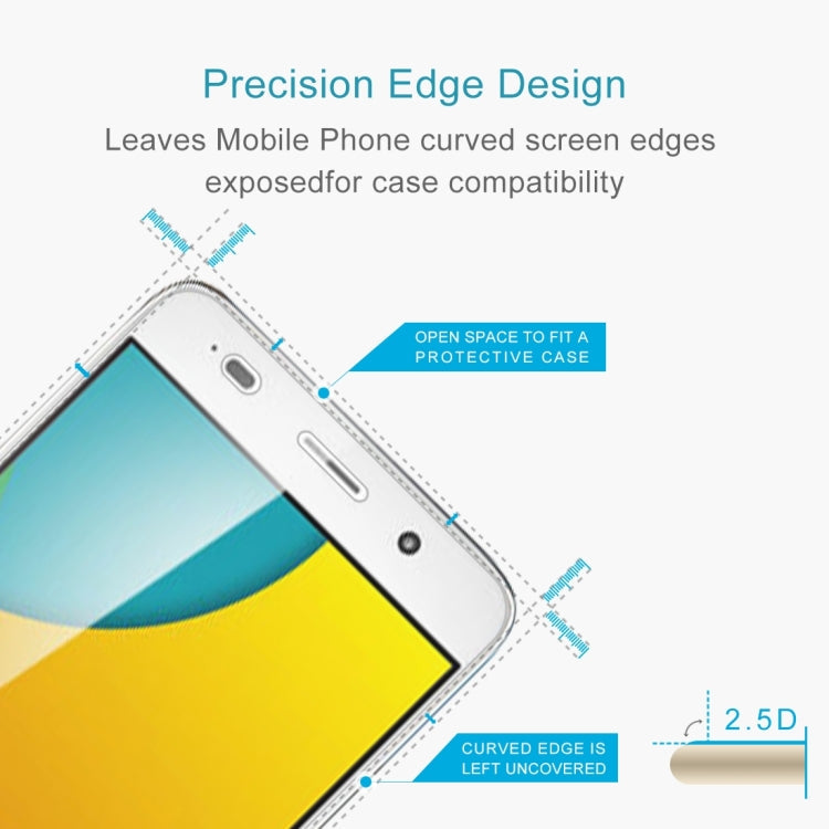 2 PCS 0.26mm 9H 2.5D Tempered Glass Film for Huawei Y6 II