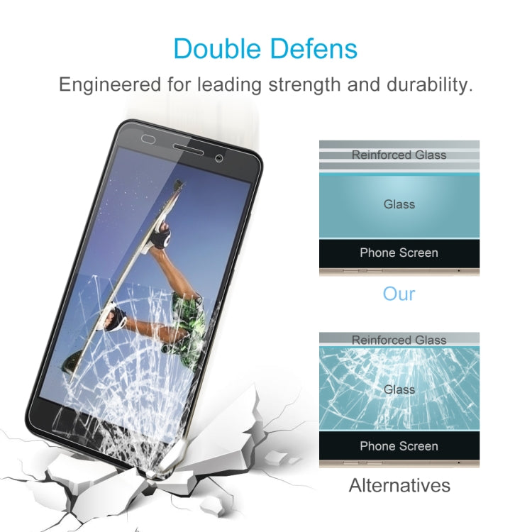 2 PCS 0.26mm 9H 2.5D Tempered Glass Film for Huawei Honor 5A