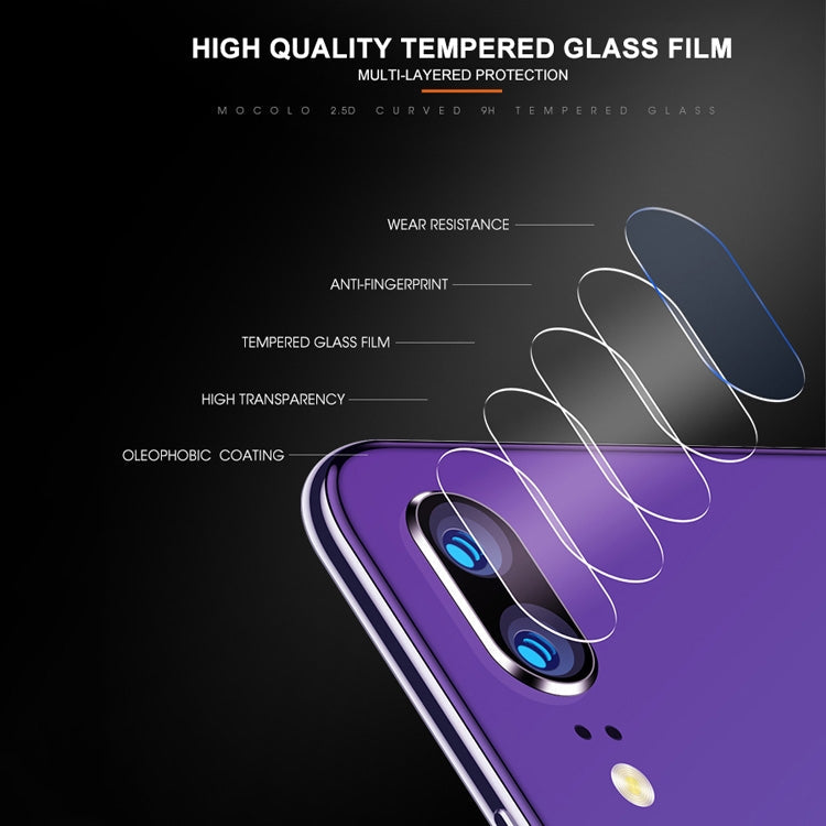 mocolo 0.15mm 9H 2.5D Round Edge Rear Camera Lens Tempered Glass Film for Huawei P20 Pro My Store