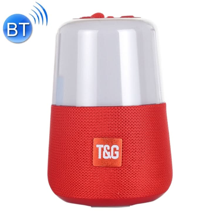 T&G TG168 Portable Wireless Bluetooth V5.0 Stereo Speaker with Handle, Built-in MIC, Support Flashing LED Light & TF Card & U Disk & AUX IN & FM