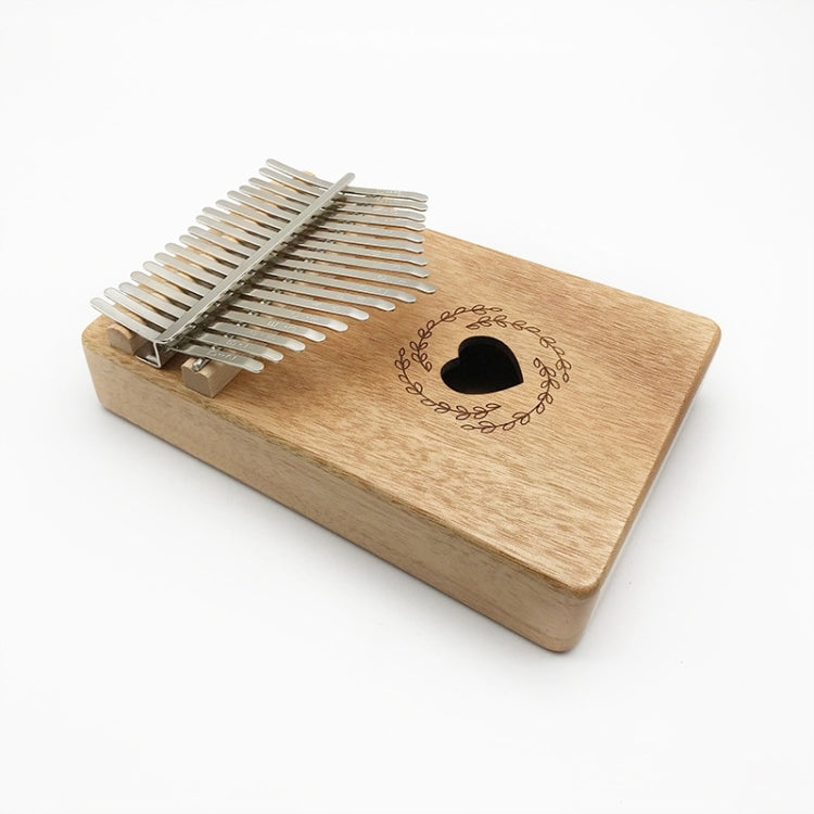 17 Tone Mahogany Wood Thumb Piano Kalimba