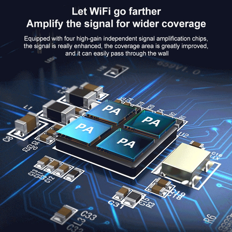 COMFAST CF-WR765AC 1200Mbps Dual Band Wireless Repeater Amplifier with External Antenna