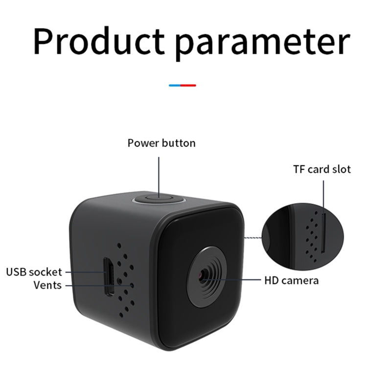 SQ28 1080P Mini Waterproof HD Smart Camera, Support Night Vision