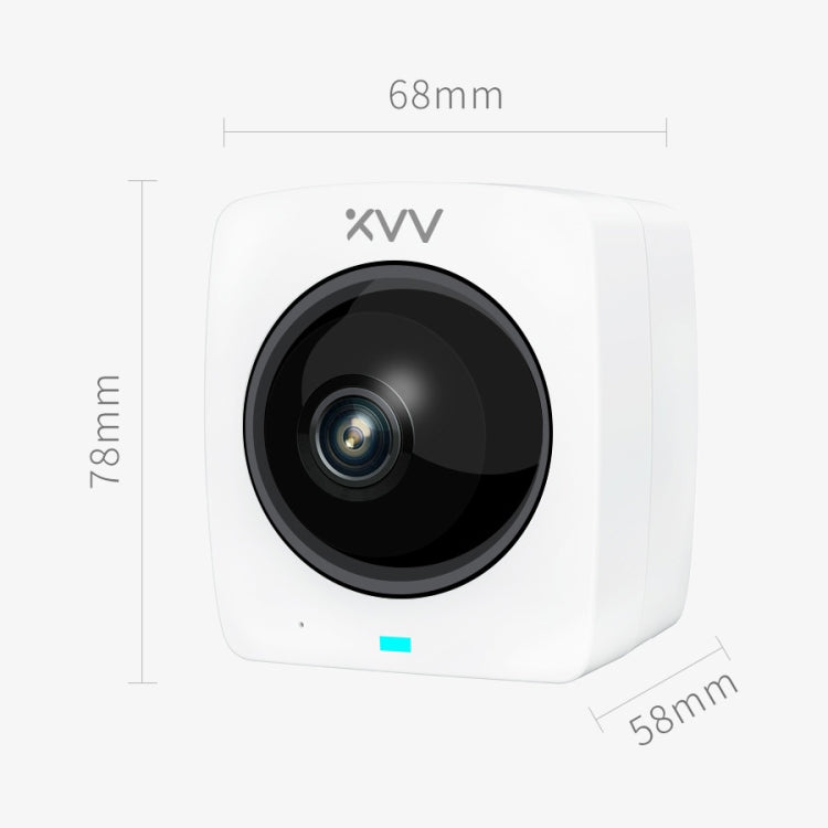 Original Xiaomi Youpin XiaoVV 1080P 2 Million Pixel Smart Panoramic Camera, Support Infrared Night Vision & AI Humanoid Detection & Voice Intercom & 128GB Micro SD Card, US Plug Reluova