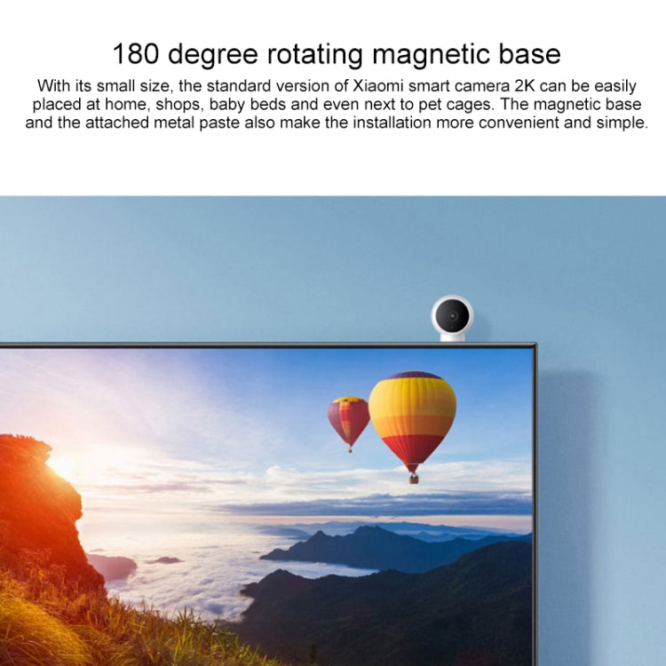 Original Xiaomi Standard Edition 2K Smart Camera, Support Infrared Night Vision & Two-way Voice & AI Humanoid Detection & TF Card, US Plug Reluova