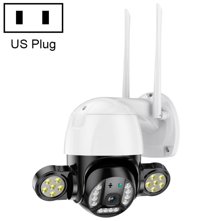 QX55 3.0 Million Pixels IP65 Waterproof 2.4G Wireless IP Camera, Support Motion Detection & Two-way Audio & Night Vision & TF Card, EU Plug Reluova