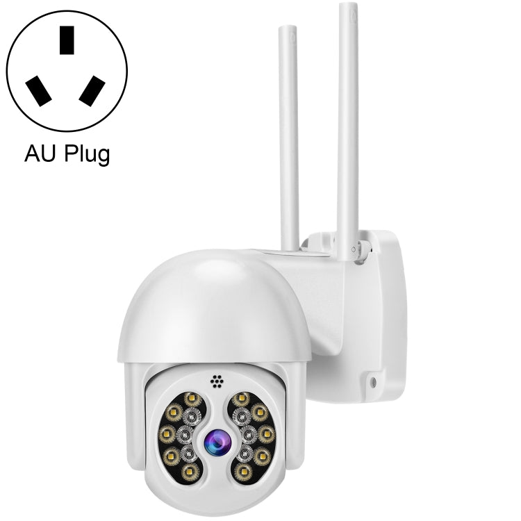 Tuya QX56 3.0 Million Pixels IP66 Waterproof 2.4G Wireless IP Camera, Support Motion Detection & Two-way Audio & Full Color Night Vision & TF Card, AU Plug Reluova