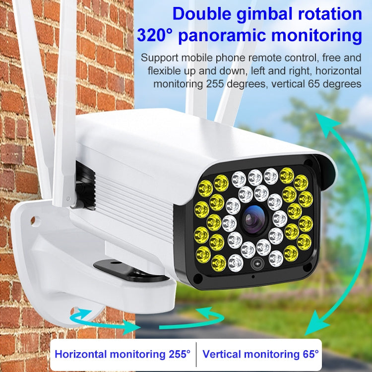 Difang DF-36Q Outdoor HD Surveillance IP Camera, Support Voice Intercom & Night Vision & Human Figure Detection & TF Card, WiFi + HD PTZ Rotation + Power-off Endurance, EU Plug