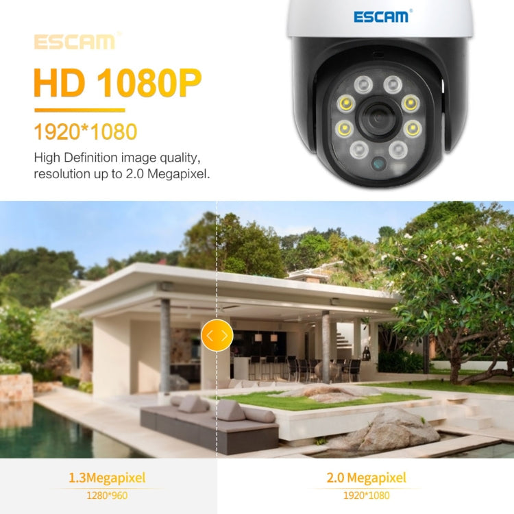 ESCAM PT207 HD 1080P WiFi IP Camera, Support Two Way Audio / Motion Detection / Night Vision / TF Card Reluova