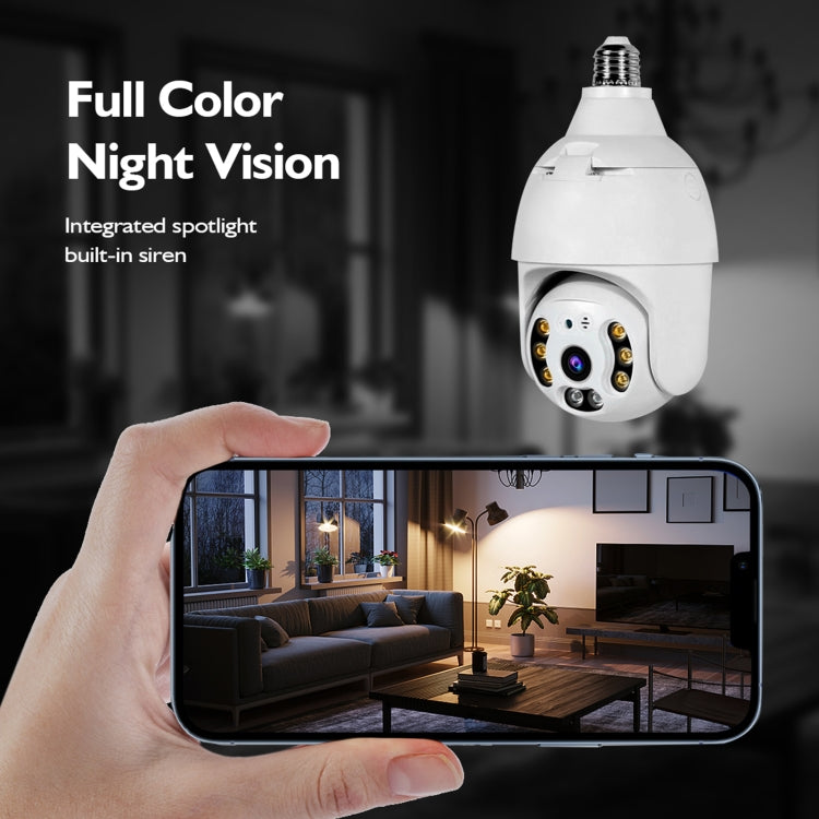 DP18 3.0MP Smart WiFi 1080P HD Outdoor Network Light Bulb Camera, Support Infrared Night Vision & Motion Detection & TF Card Reluova