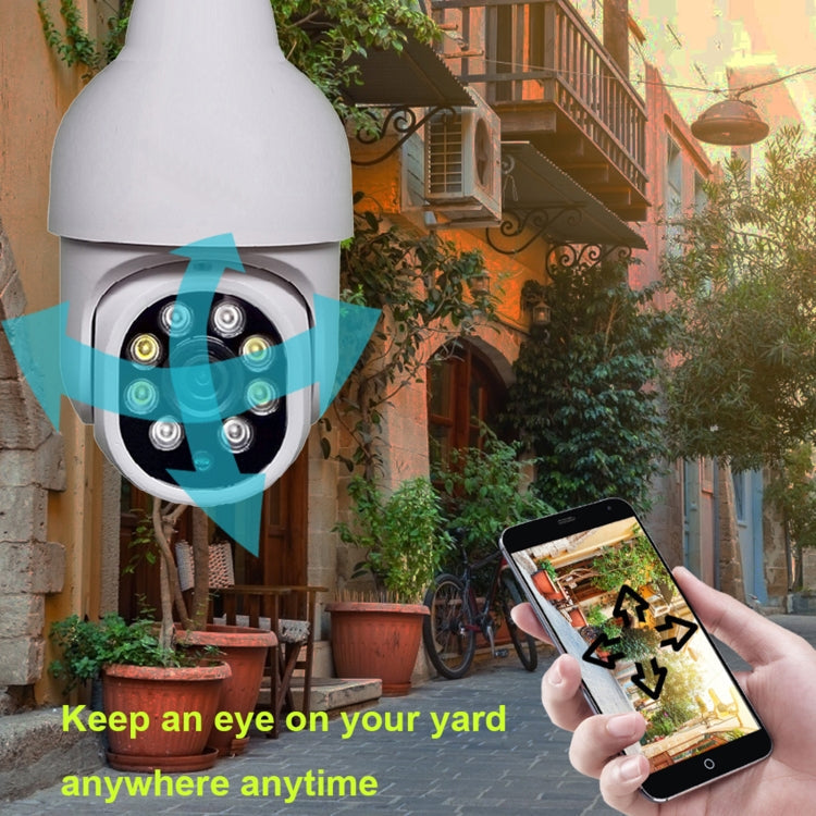 DP19 Smart WiFi HD Outdoor Network Light Bulb Camera, Support Infrared Night Vision & Motion Detection & TF Card Reluova