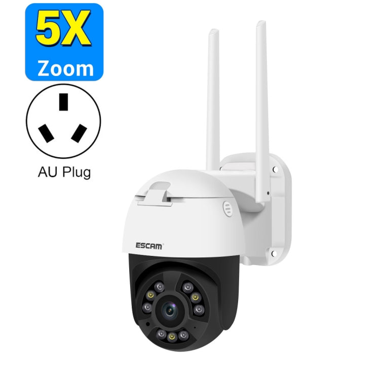 ESCAM QF558 5.0MP HD 5X Zoom Wireless IP Camera, Support Humanoid Detection, Night Vision, Two Way Audio, TF Card, AU Plug Reluova