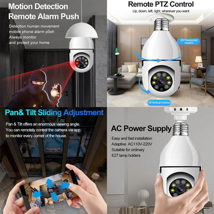 GA-C11 1080P 2MP 2.4G Single Frequency Two-way Voice Intercom Bulb Camera